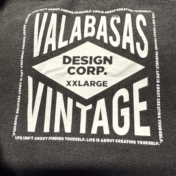 Valabasas Tee Robotics Tour Vintage Black XXL Burnout Graphic Embellished Meta - Picture 11 of 13